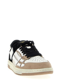 AMIRI Distressed Skel Top Low Sneakers Gold