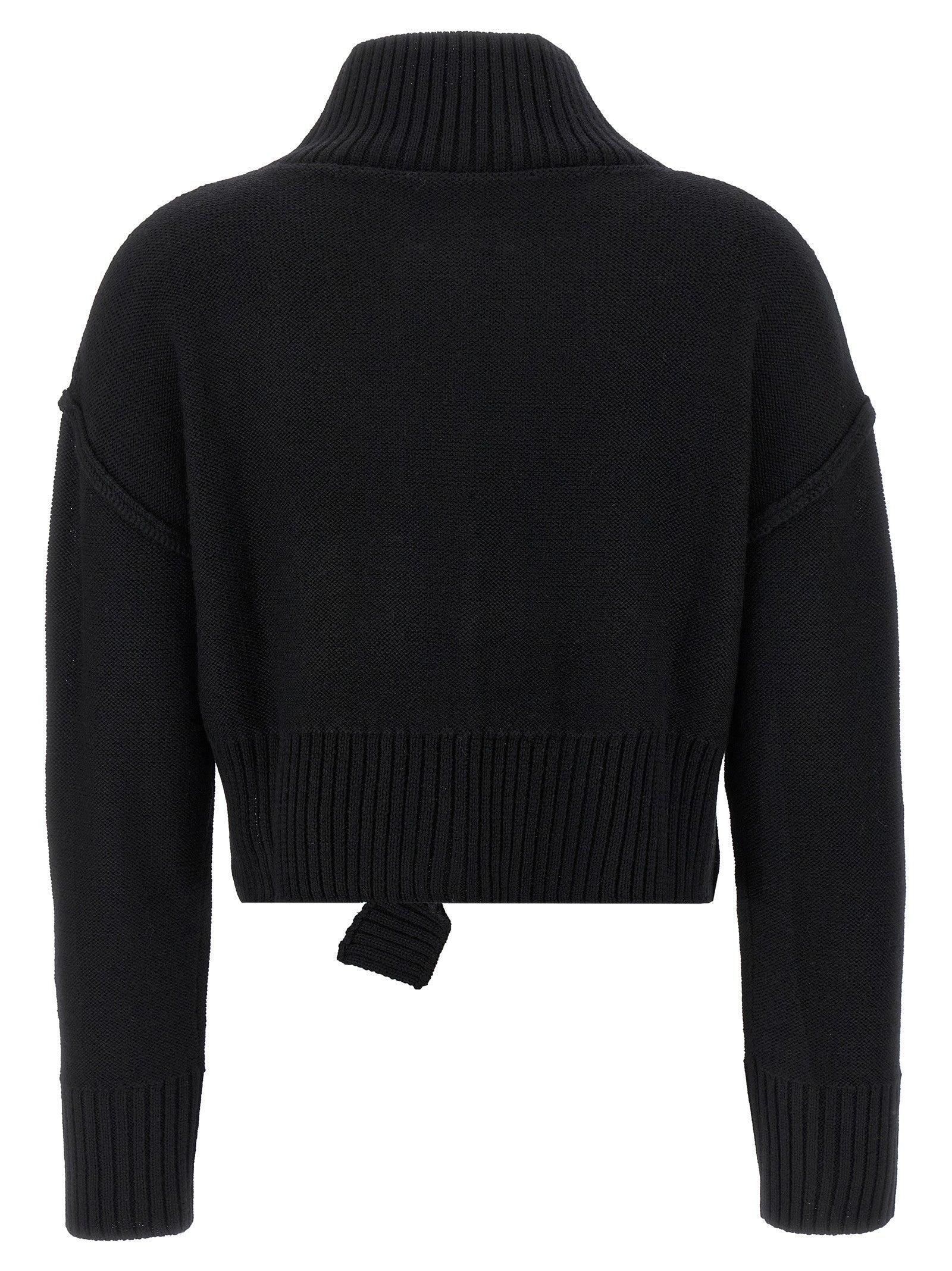 MM6 Maison Margiela Distressed Sweater Black