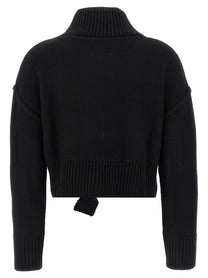 MM6 Maison Margiela Distressed Sweater Black