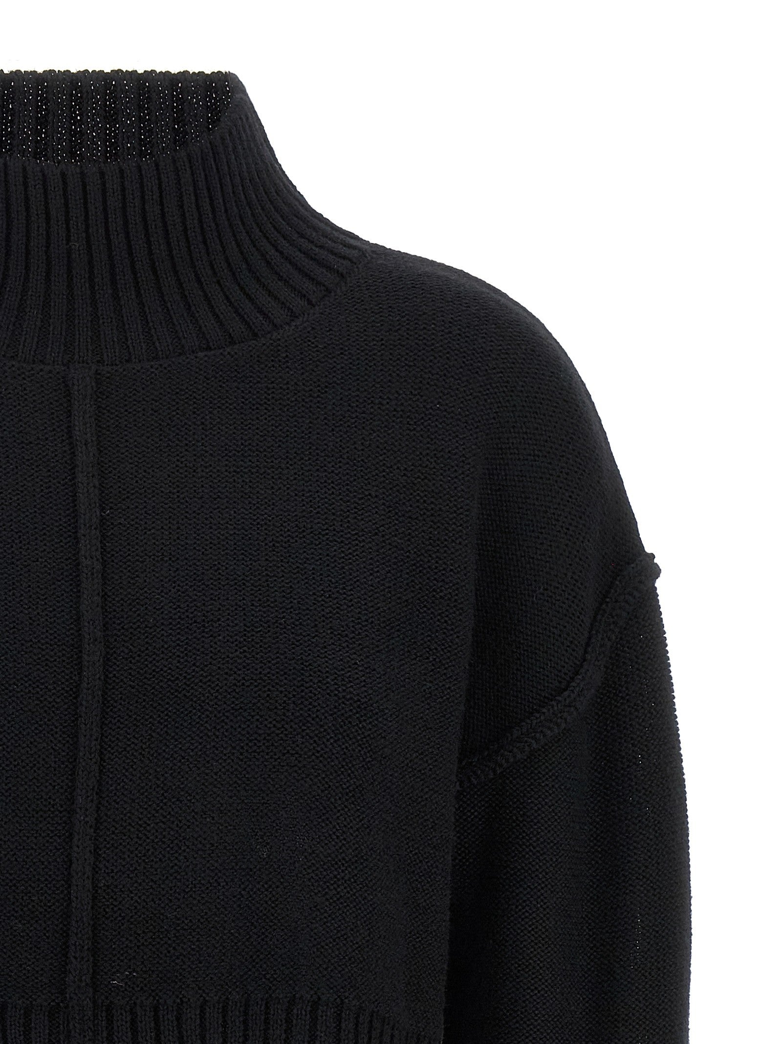 MM6 Maison Margiela Distressed Sweater Black