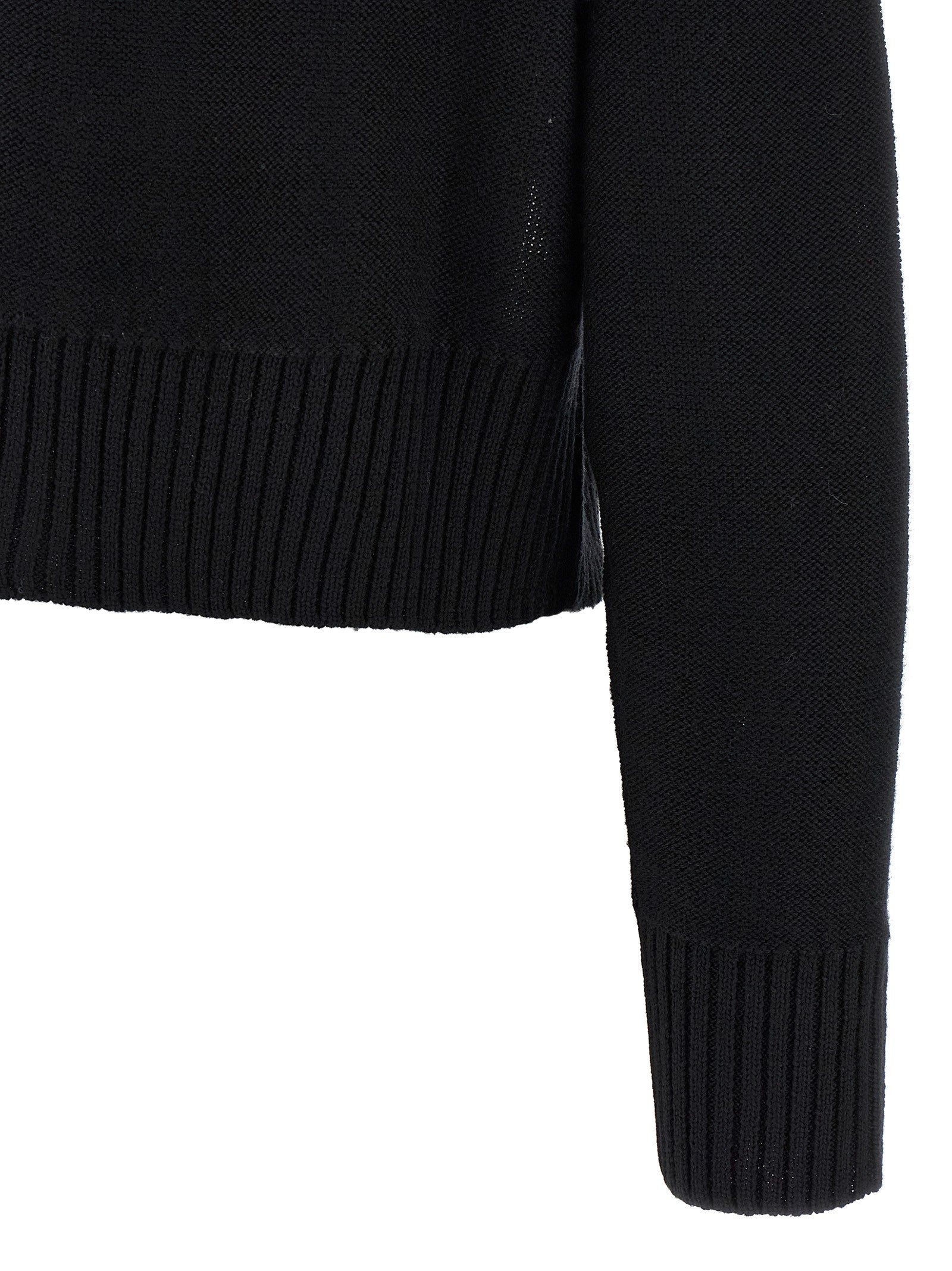 MM6 Maison Margiela Distressed Sweater Black