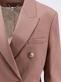 Golden Goose Women's Diva Light Dry Wool Blazer Blue
