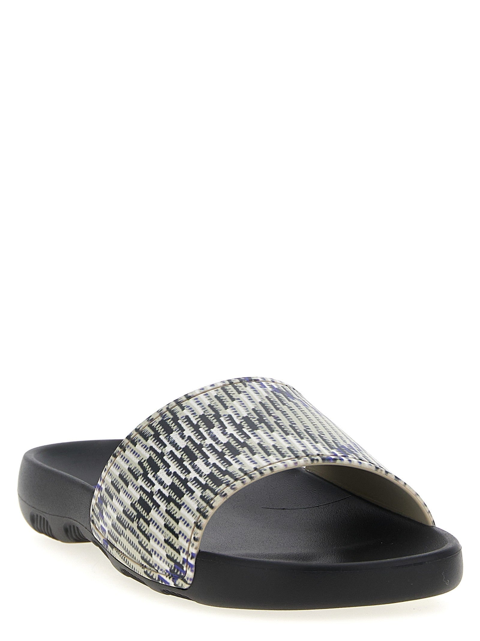 Burberry Dive Check Sandals Gold