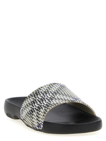 Burberry Dive Check Sandals Gold