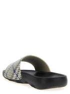Burberry Dive Check Sandals Gold, view 3
