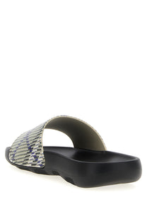 Burberry Dive Check Sandals Gold