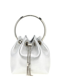 Jimmy Choo Diwali Capsule Bon Bon Bucket Bag Silver