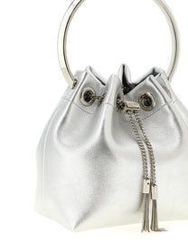 Jimmy Choo Diwali Capsule Bon Bon Bucket Bag Silver