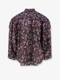 Isabel Marant Étoile Women's Doane Printed Cotton Shirt Black