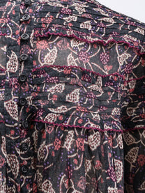 Isabel Marant Étoile Women's Doane Printed Cotton Shirt Black