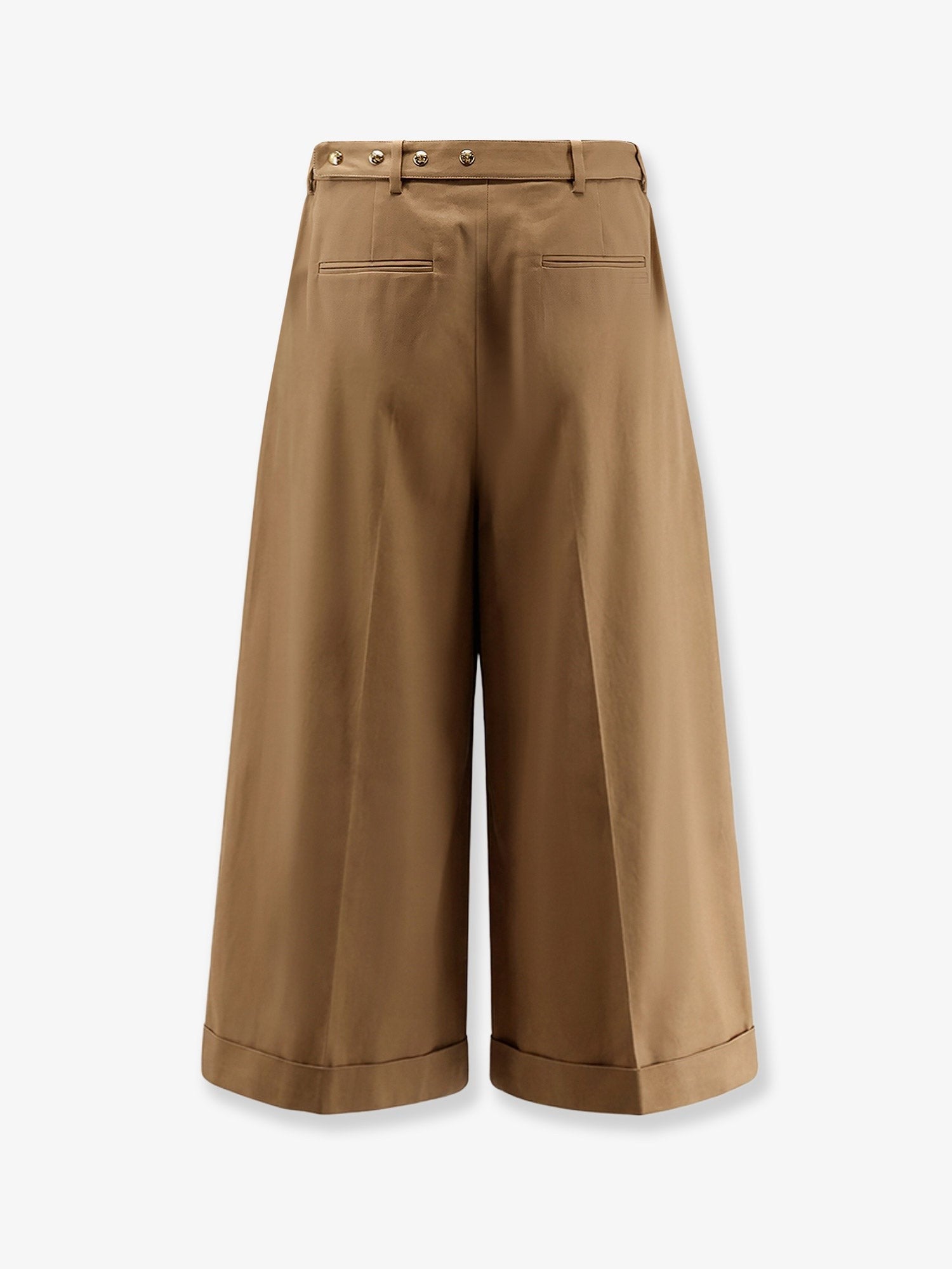 Celine Women's Dock Cotton Trousers Beige