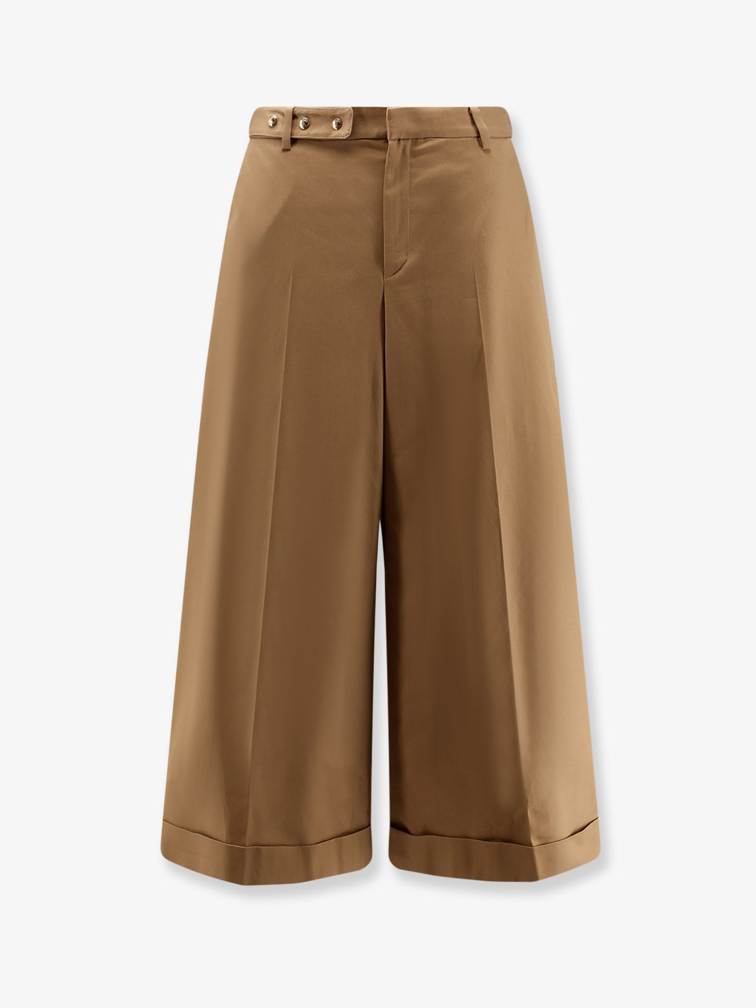 Celine Women's Dock Cotton Trousers Beige