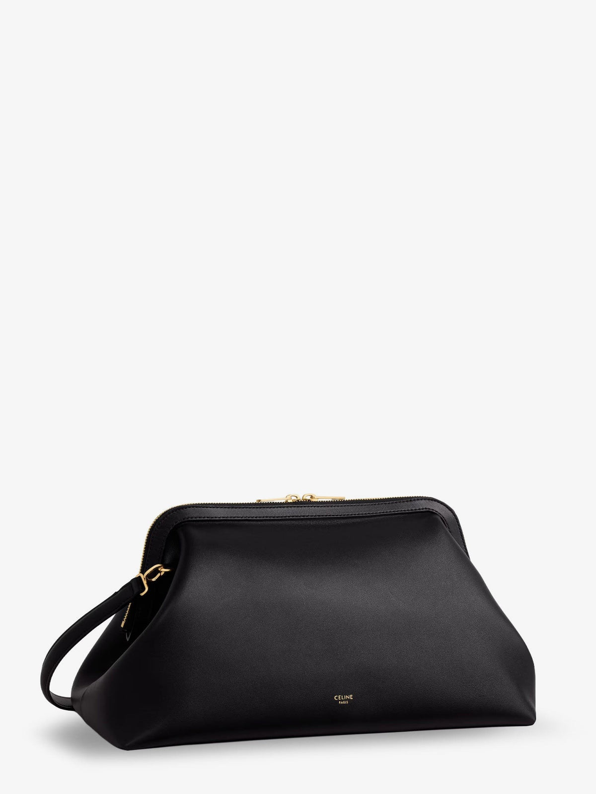 Celine Women's Doctor Leather Shoulder Bag Black