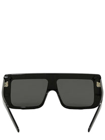 Rick Owens Men's Documenta Sunglasses Black, view 2