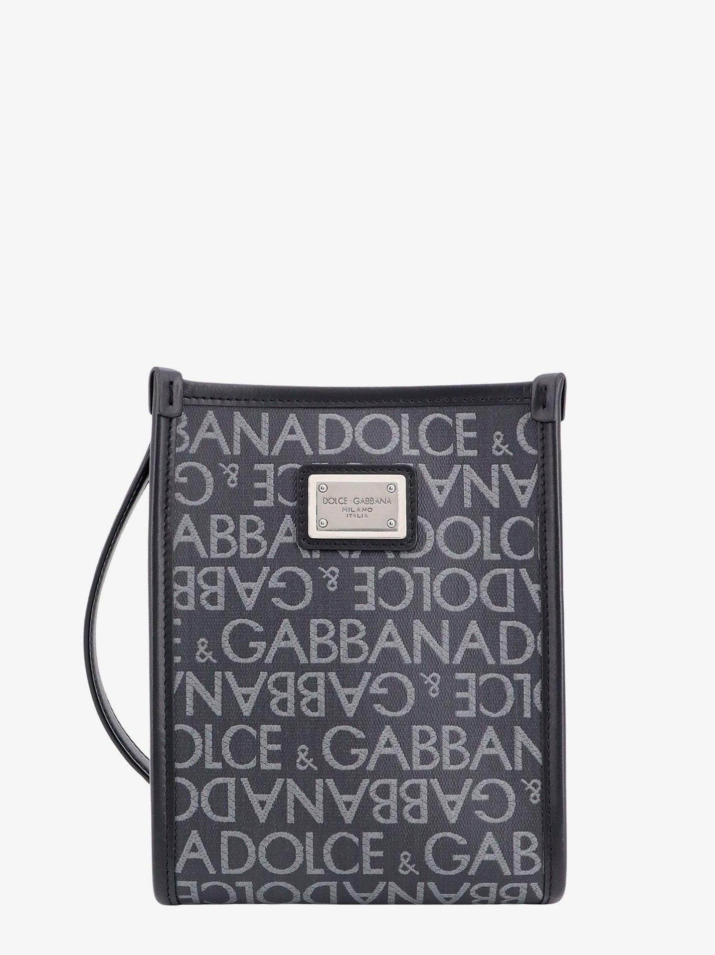 DOLCE e GABBANA - Shopping Shoulder Bag With All Over Logo Motif - Home-&gt;Man-&gt;Bags-&gt;Shoulder bags