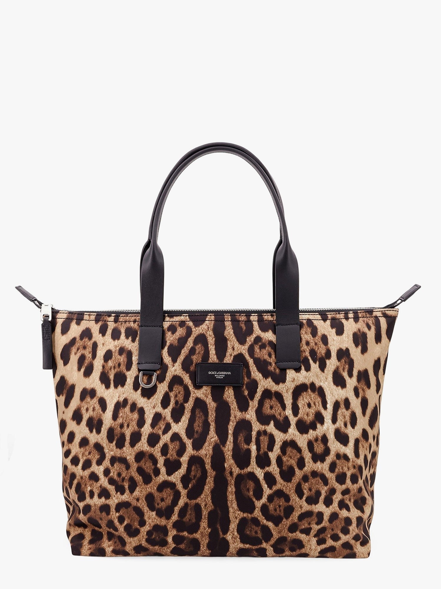 DOLCE e GABBANA - Nylon Shoulder Bag With Animalier Print - Men’s Bags