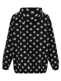 DOLCE &amp; GABBANA - DOLCE &amp; GABBANA - Logo print hooded jacket - Men’s Outerwear