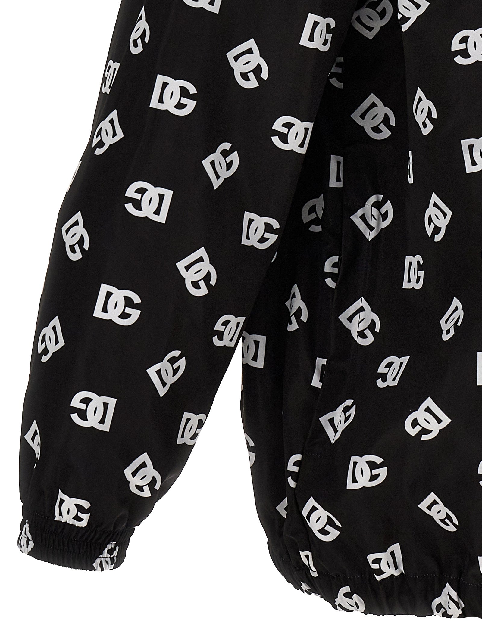 DOLCE &amp; GABBANA - DOLCE &amp; GABBANA - Logo print hooded jacket - Men’s Outerwear