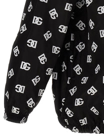 DOLCE &amp; GABBANA - DOLCE &amp; GABBANA - Logo print hooded jacket - Men’s Outerwear