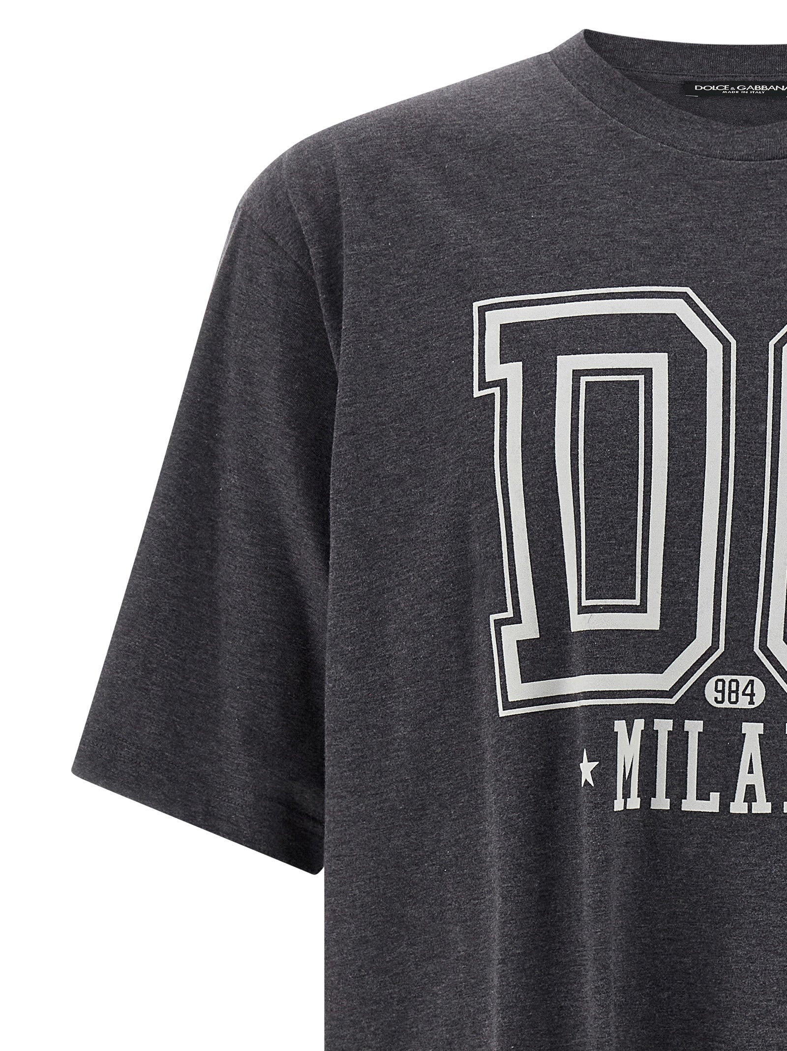 DOLCE &amp; GABBANA - DOLCE &amp; GABBANA - Flocked print T-shirt - Men’s Tops