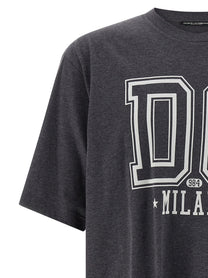 DOLCE &amp; GABBANA - DOLCE &amp; GABBANA - Flocked print T-shirt - Men’s Tops