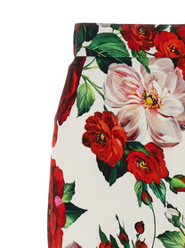 DOLCE &amp; GABBANA - DOLCE &amp; GABBANA - Floral longuette skirt - Women’s Clothing
