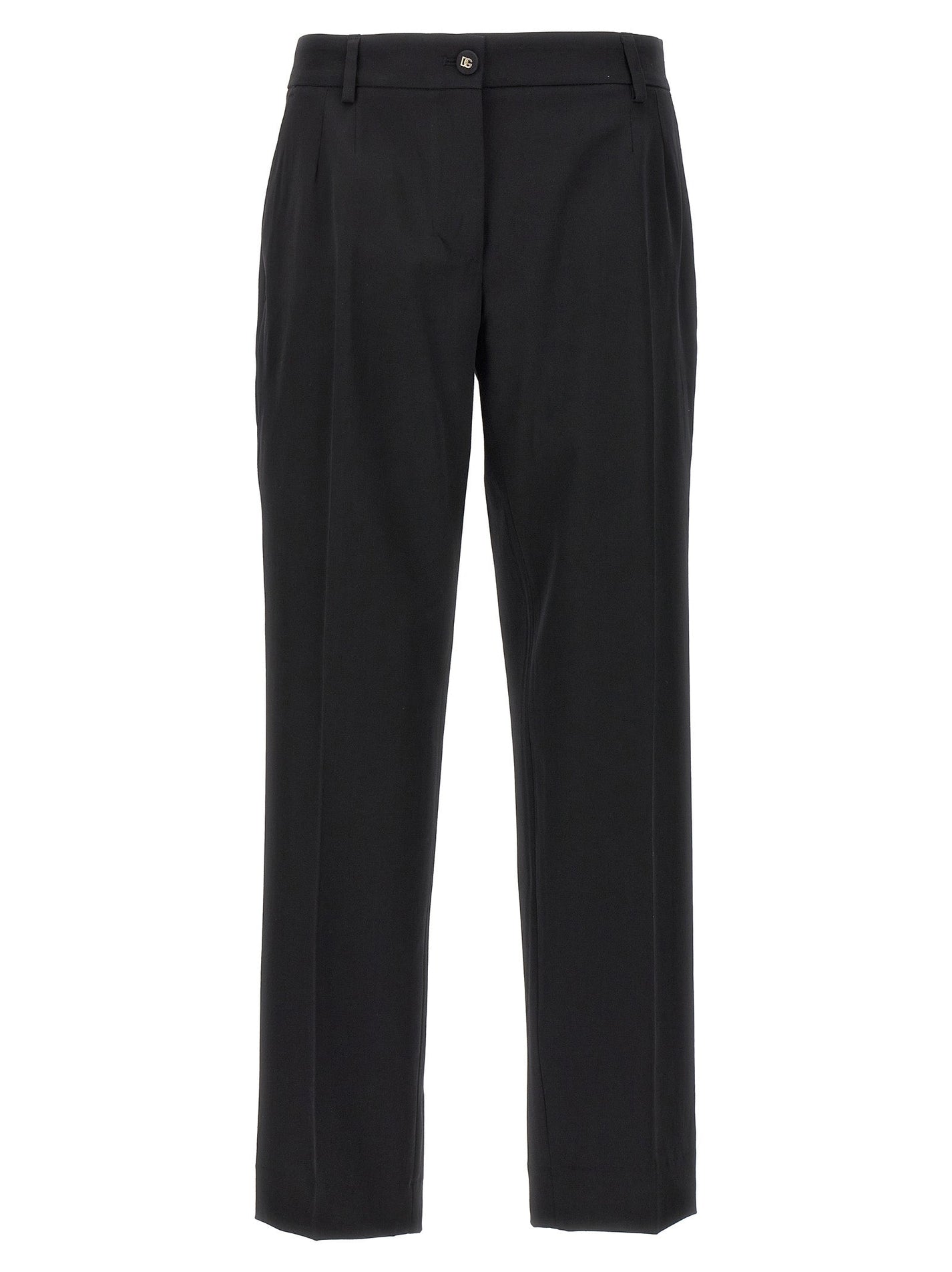 DOLCE &amp; GABBANA - DOLCE &amp; GABBANA - Wool canvas trousers - Women’s Pants