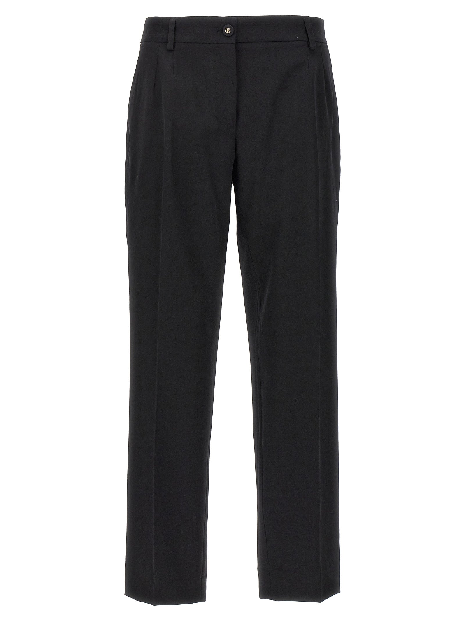 DOLCE &amp; GABBANA - DOLCE &amp; GABBANA - Wool canvas trousers - Women’s Pants