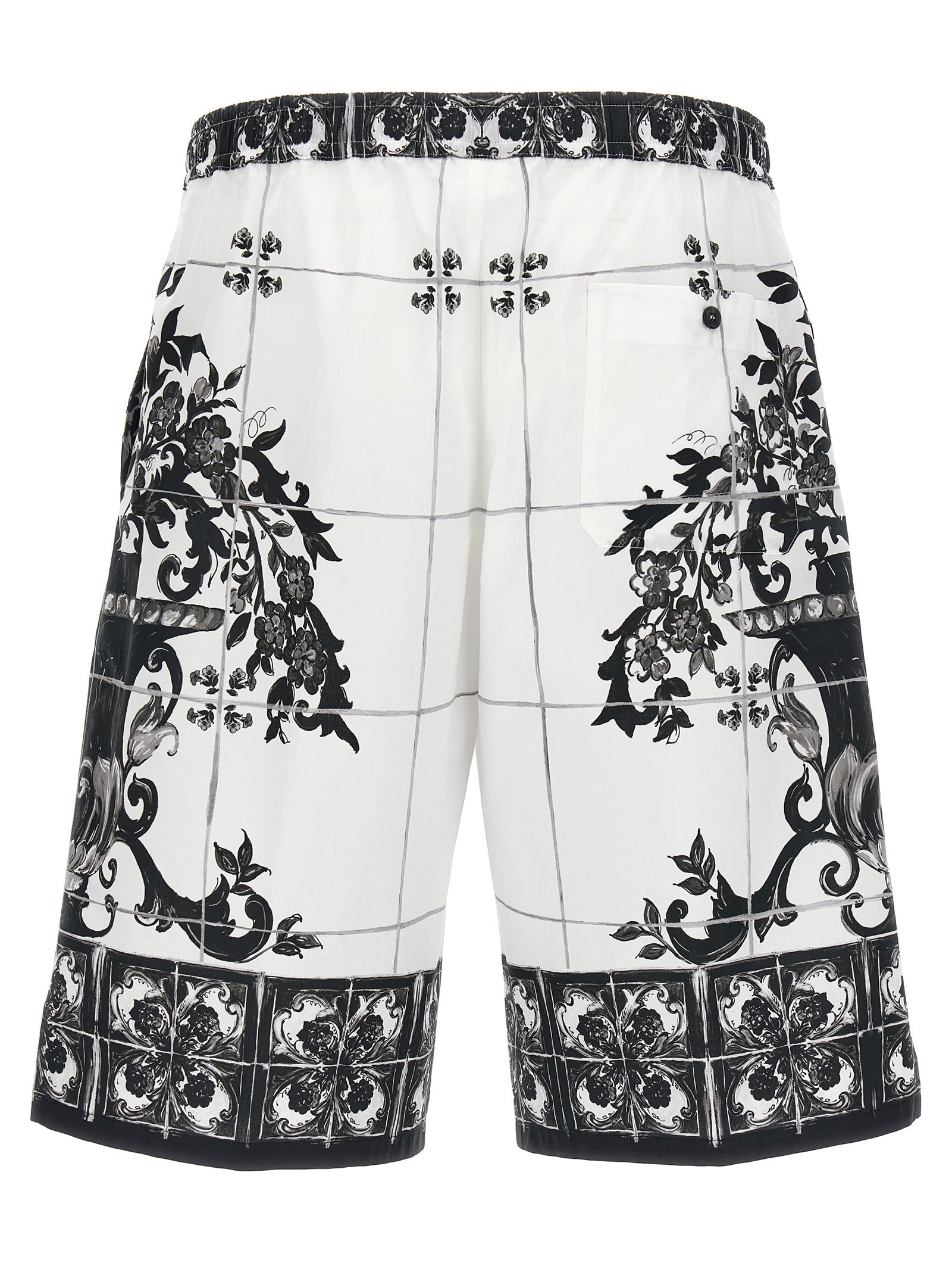 DOLCE &amp; GABBANA - DOLCE &amp; GABBANA - ’Maiolica’ print bermuda shorts - Men’s Clothing
