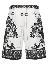 DOLCE &amp; GABBANA - DOLCE &amp; GABBANA - ’Maiolica’ print bermuda shorts - Men’s Clothing
