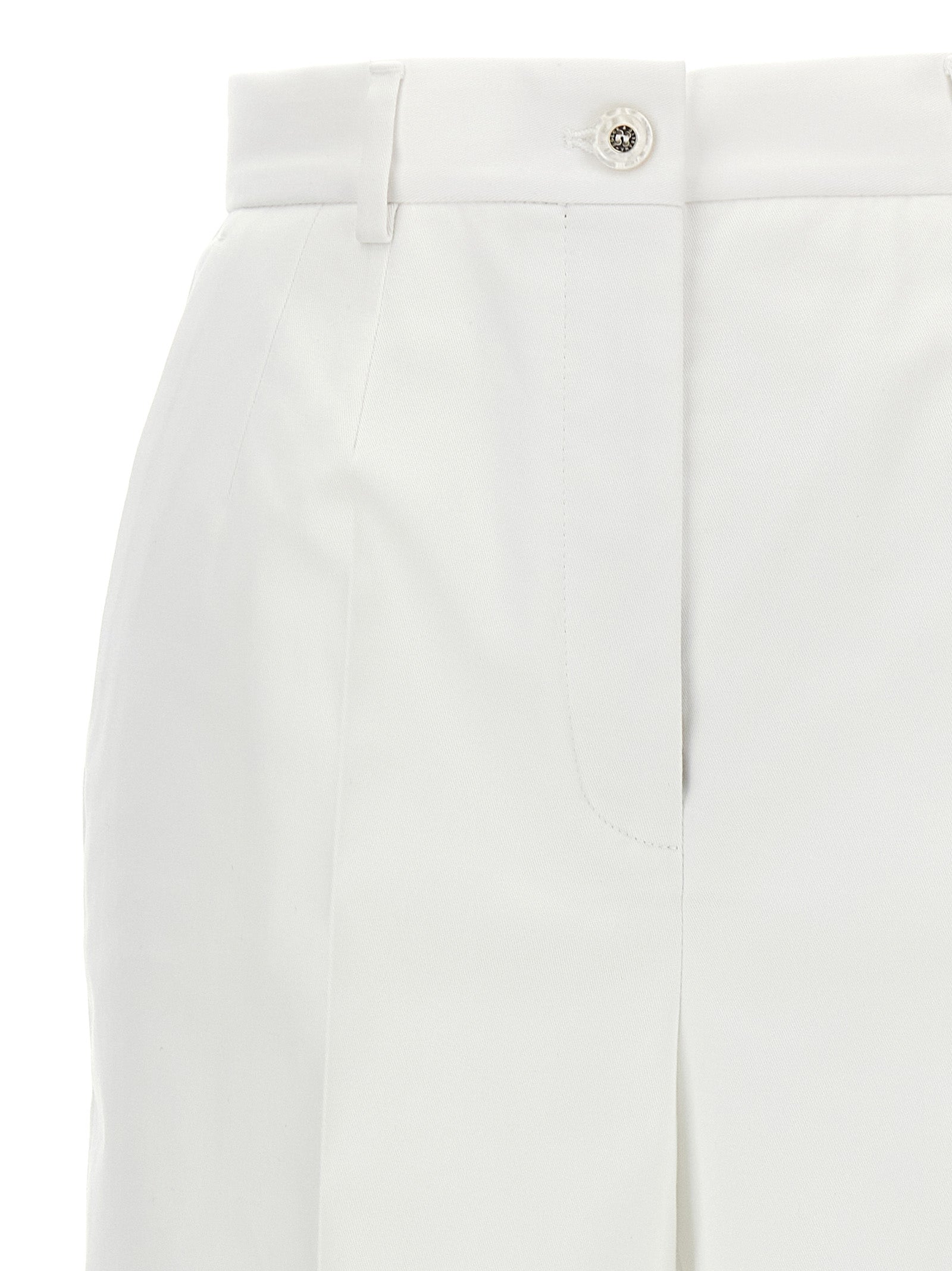 DOLCE &amp; GABBANA - DOLCE &amp; GABBANA - High waist cotton pants - Women’s Pants