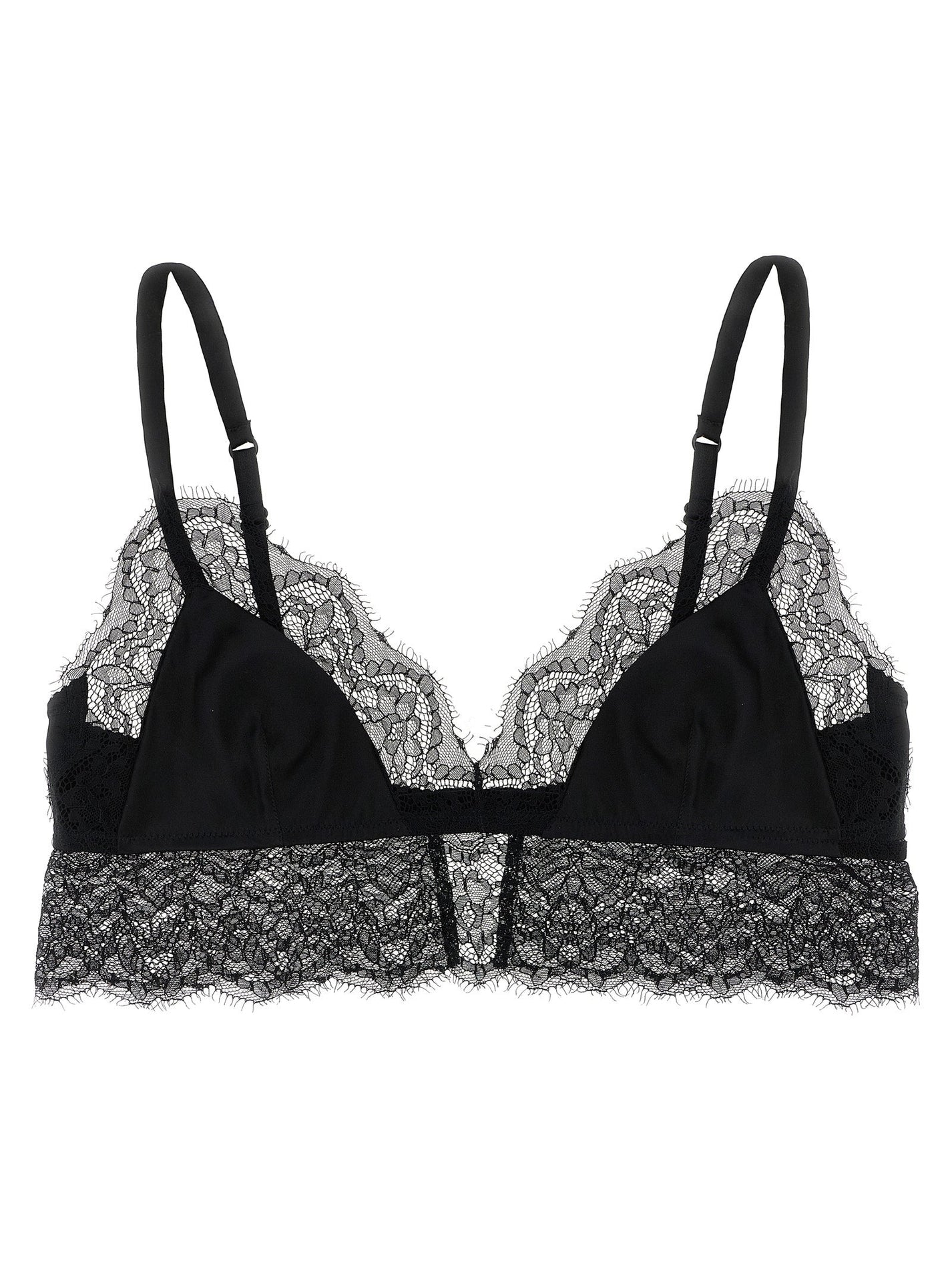 DOLCE &amp; GABBANA - DOLCE &amp; GABBANA - Lace satin bra - Women’s Clothing
