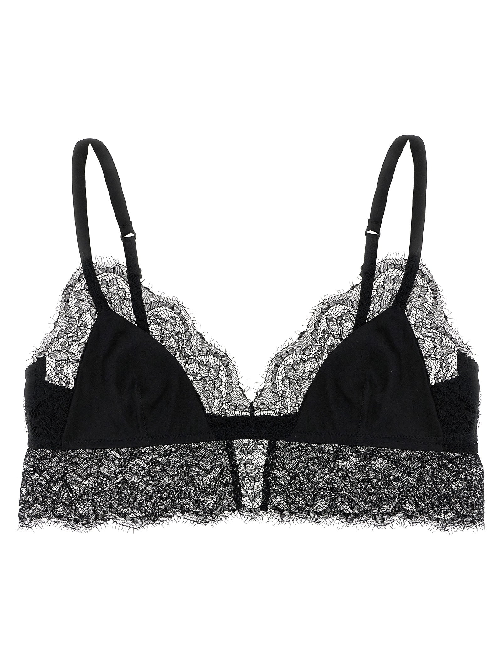 DOLCE &amp; GABBANA - DOLCE &amp; GABBANA - Lace satin bra - Women’s Clothing