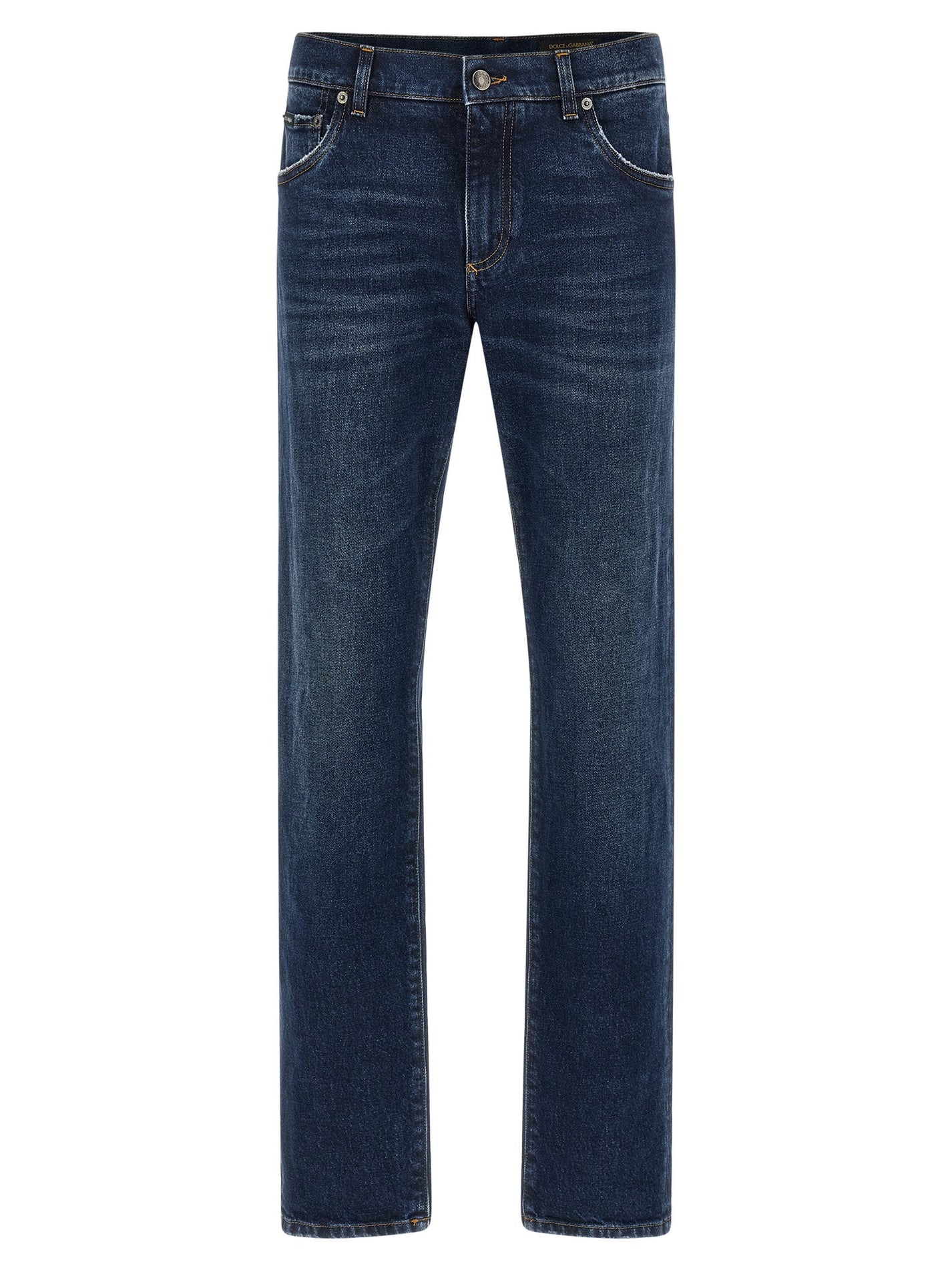 DOLCE &amp; GABBANA - DOLCE &amp; GABBANA - Logo plaque jeans - Men’s Bottoms