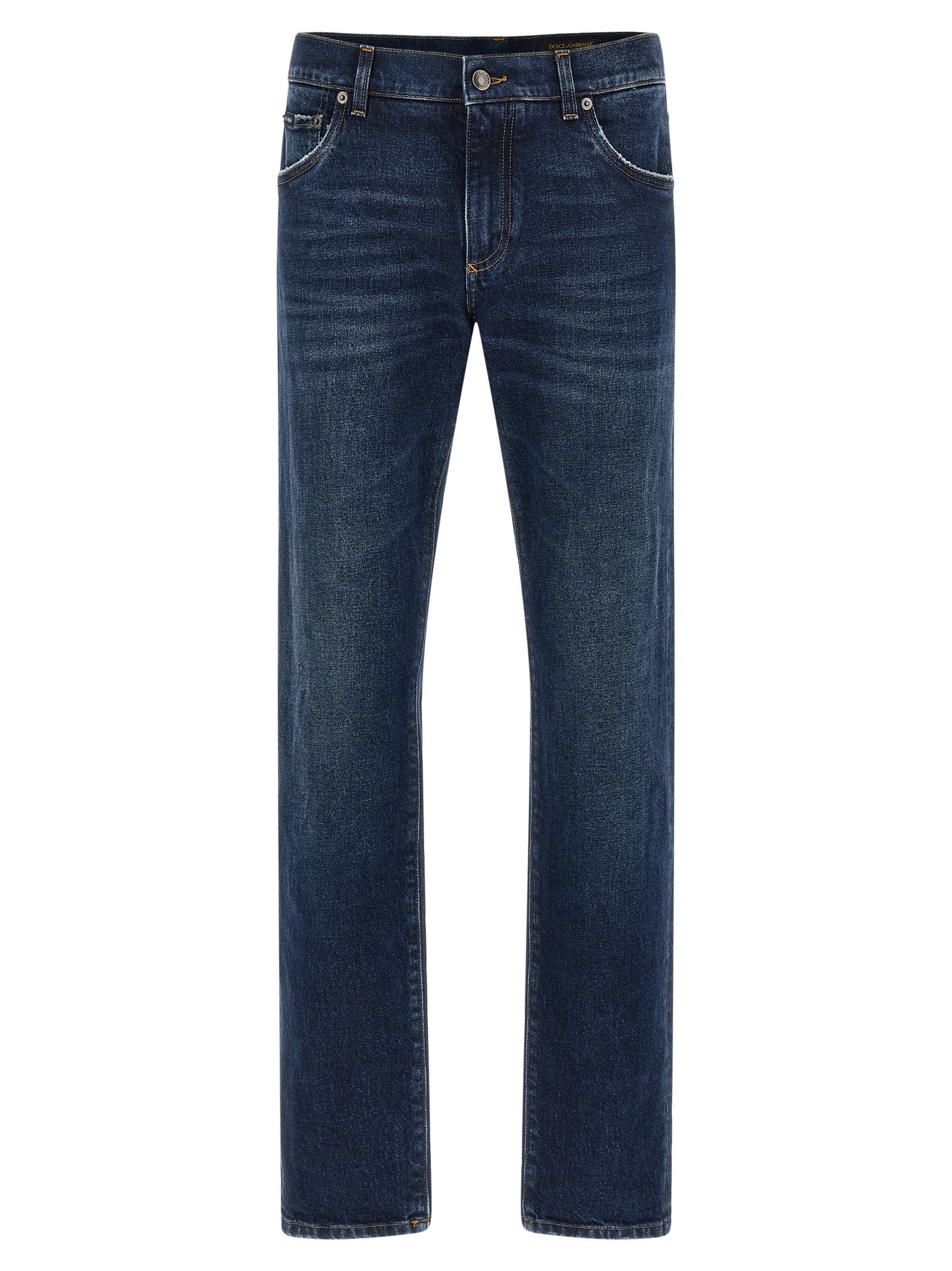 DOLCE &amp; GABBANA - DOLCE &amp; GABBANA - Logo plaque jeans - Men’s Bottoms