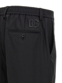 DOLCE &amp; GABBANA - DOLCE &amp; GABBANA - Logo embroidery pants - Men’s Pants