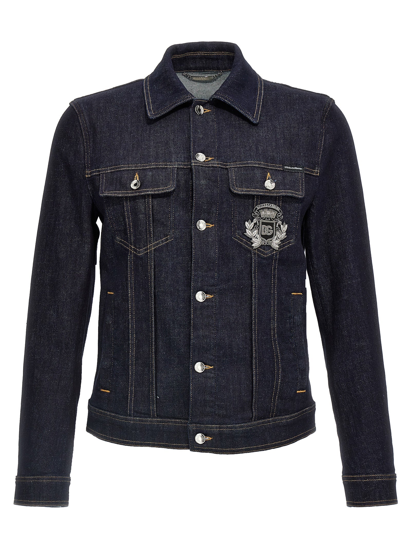 DOLCE &amp; GABBANA - DOLCE &amp; GABBANA - Logo denim jacket - Men’s Outerwear