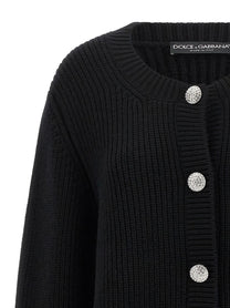 DOLCE &amp; GABBANA - DOLCE &amp; GABBANA - Jewel buttons cardigan - Women’s Knitwear