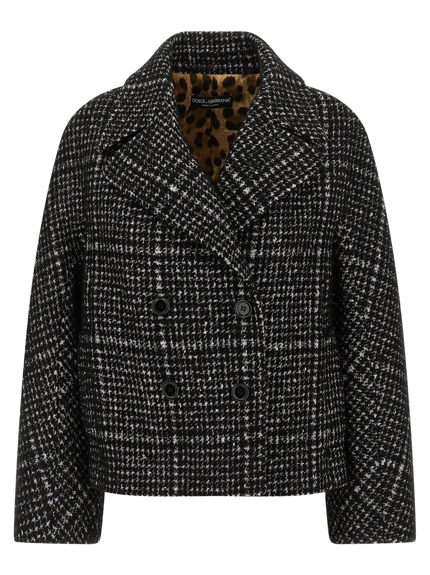 DOLCE &amp; GABBANA - DOLCE &amp; GABBANA - Houndstooth coat - Women’s Outerwear