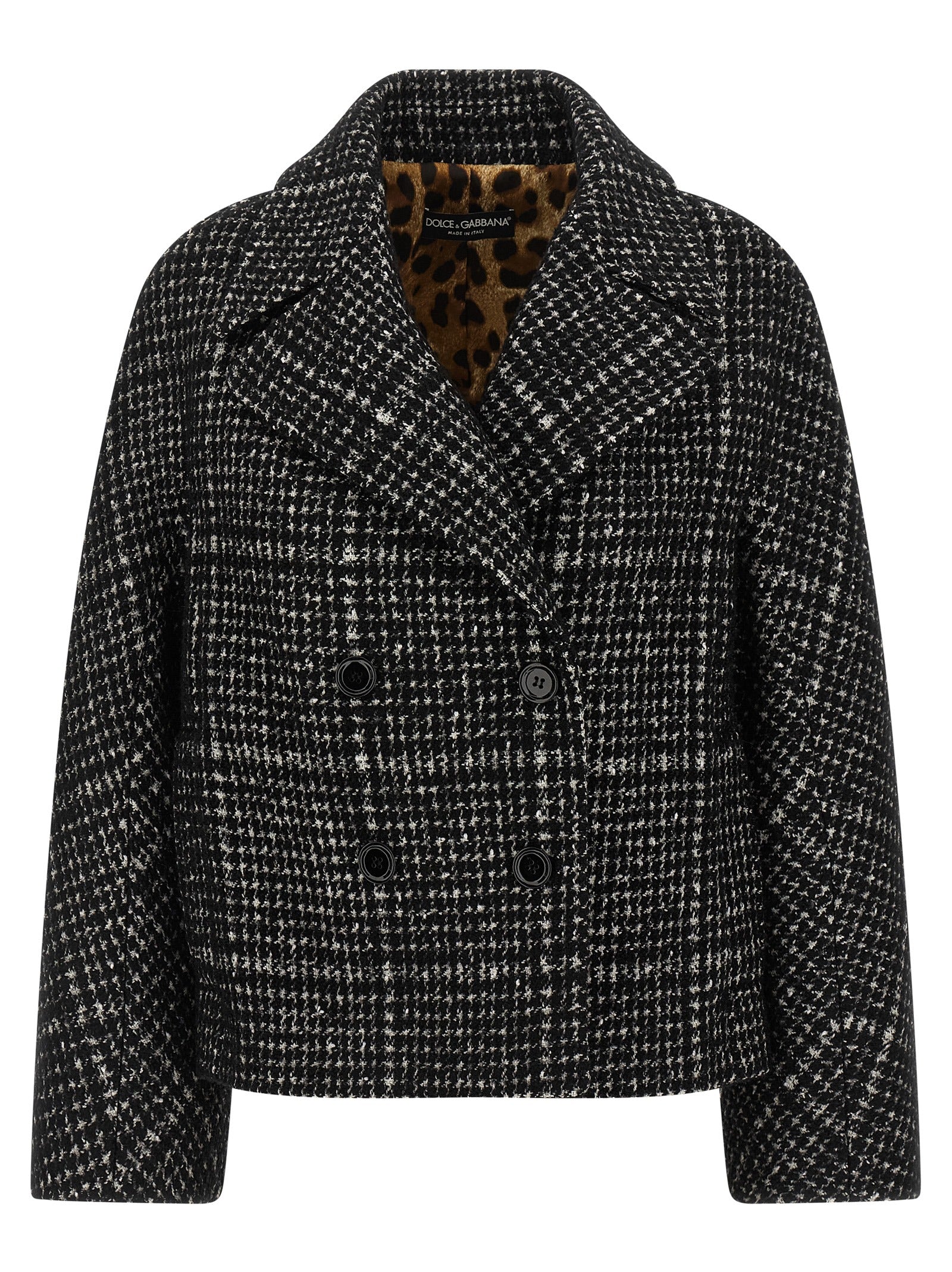 DOLCE &amp; GABBANA - DOLCE &amp; GABBANA - Houndstooth coat - Women’s Outerwear