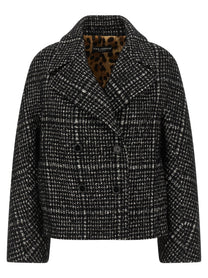DOLCE &amp; GABBANA - DOLCE &amp; GABBANA - Houndstooth coat - Women’s Outerwear