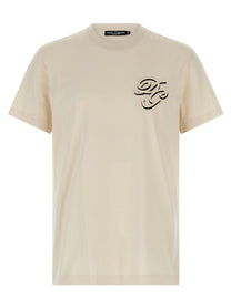 DOLCE &amp; GABBANA - DOLCE &amp; GABBANA - Double embroidery t-shirt - Men’s Tops