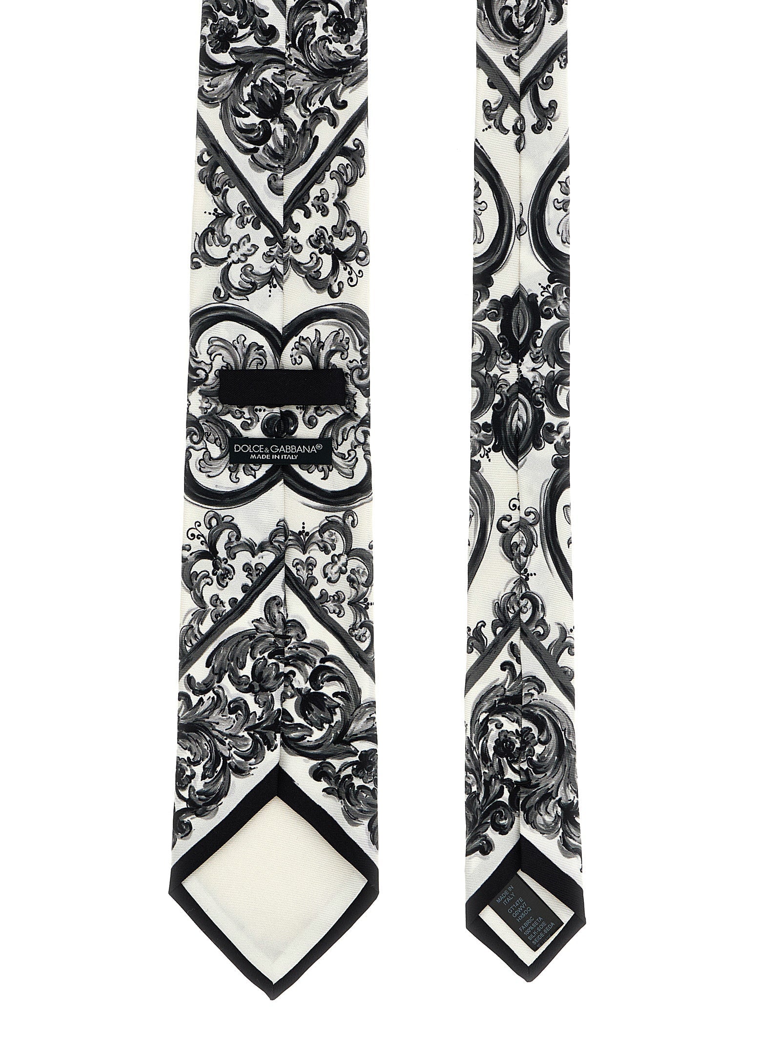 DOLCE &amp; GABBANA - DOLCE &amp; GABBANA - ’Maiolica’ print tie - Men’s Accessories