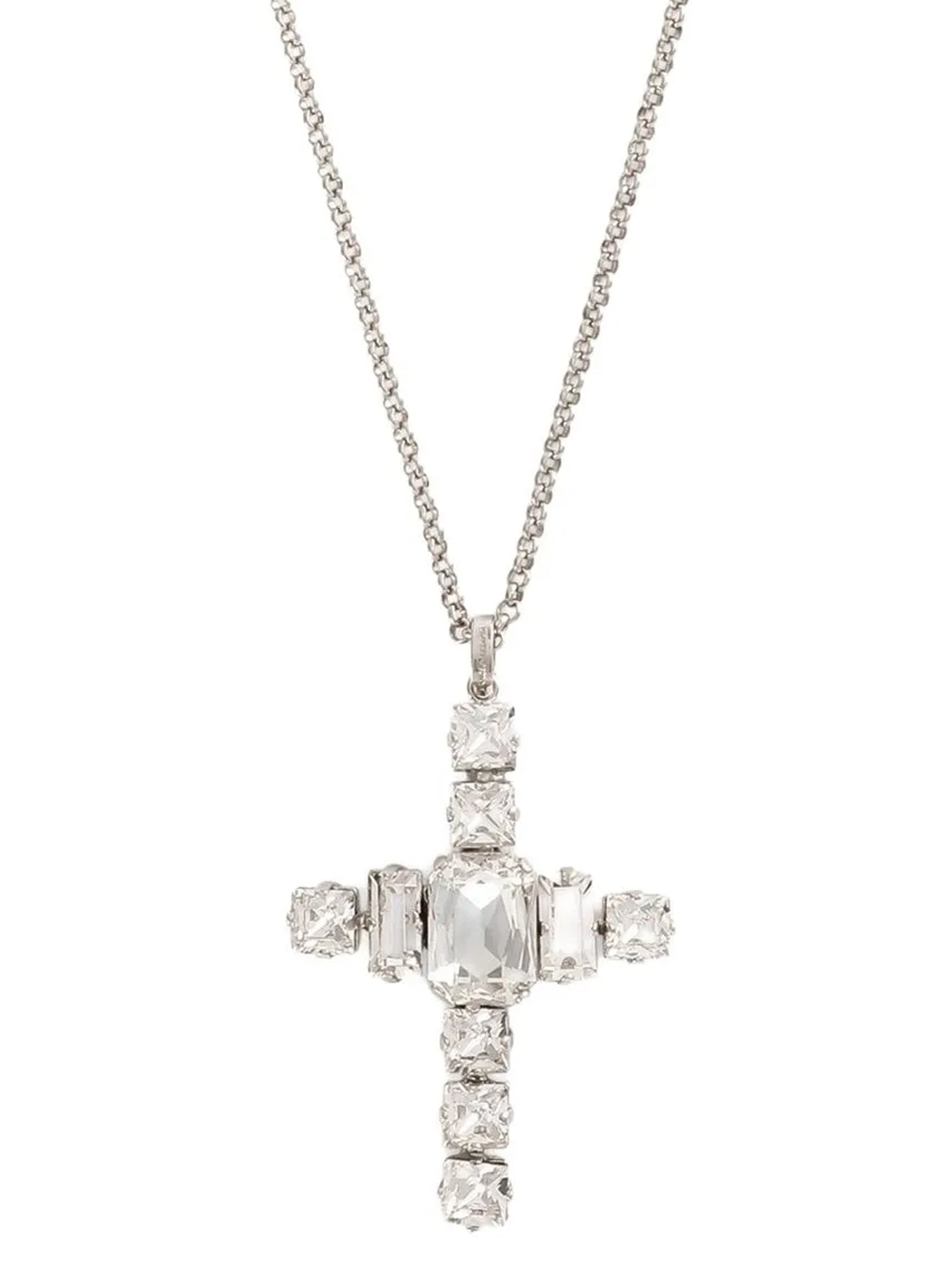 DOLCE &amp; GABBANA - DOLCE &amp; GABBANA - Rhinestone cross necklace - Women’s Accessories
