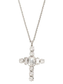 DOLCE &amp; GABBANA - DOLCE &amp; GABBANA - Rhinestone cross necklace - Women’s Accessories