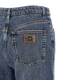 DOLCE &amp; GABBANA - DOLCE &amp; GABBANA - Logo tag jeans - Women’s Bottoms