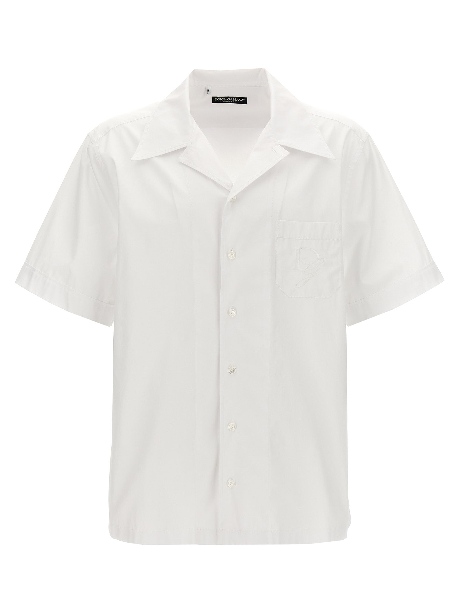DOLCE &amp; GABBANA - DOLCE &amp; GABBANA - Logo embroidery shirt - Men’s Tops