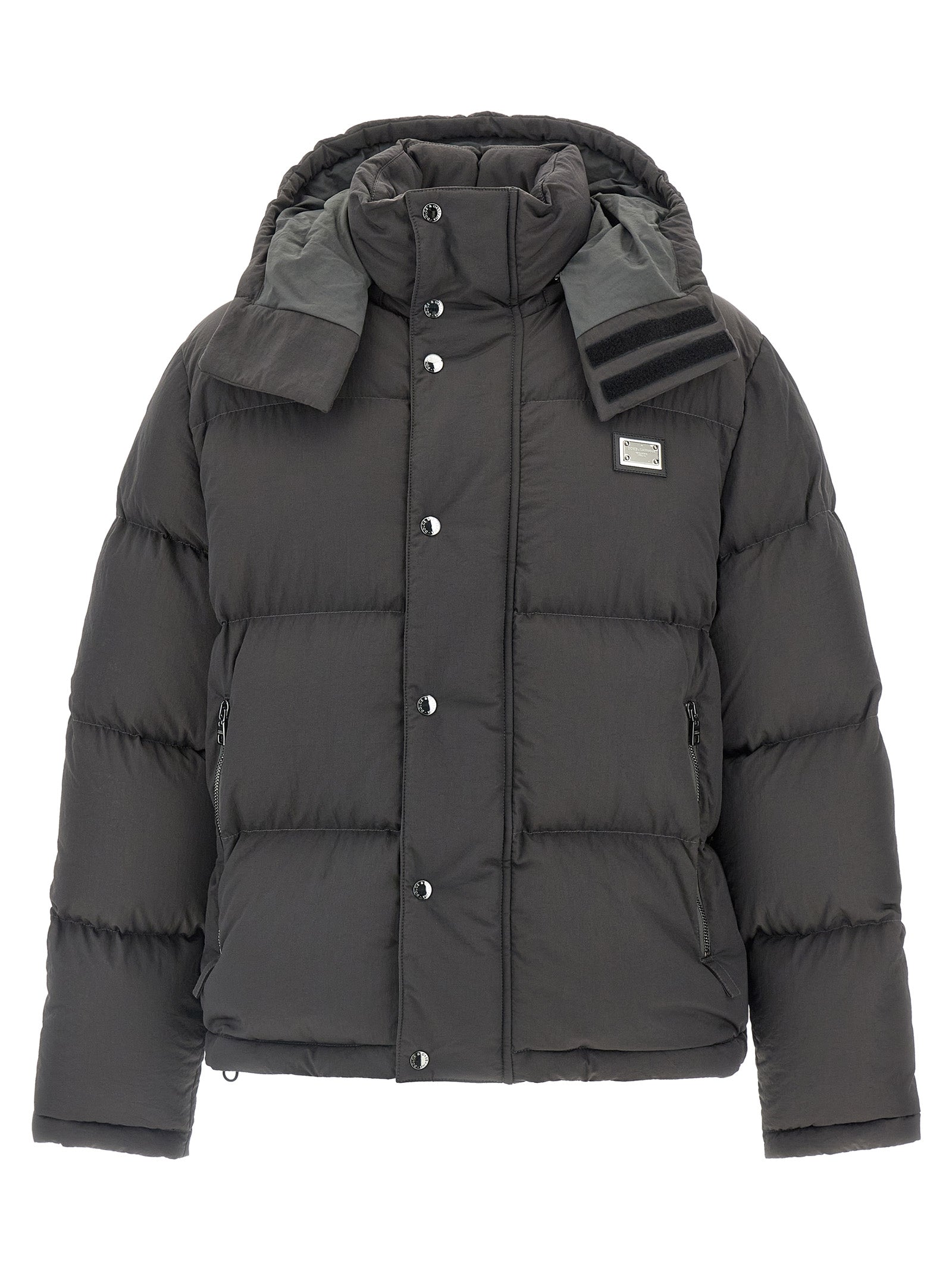 DOLCE &amp; GABBANA - DOLCE &amp; GABBANA - Logo patch down jacket - Men’s Outerwear