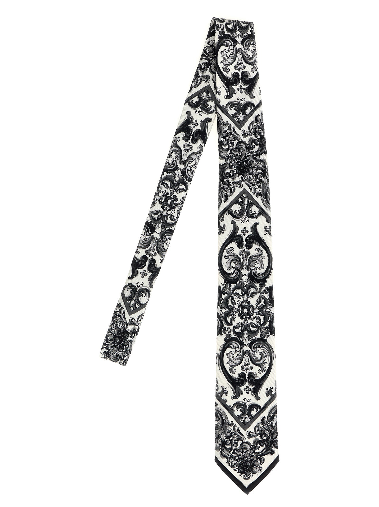 DOLCE &amp; GABBANA - DOLCE &amp; GABBANA - ’Maiolica’ print tie - Men’s Accessories