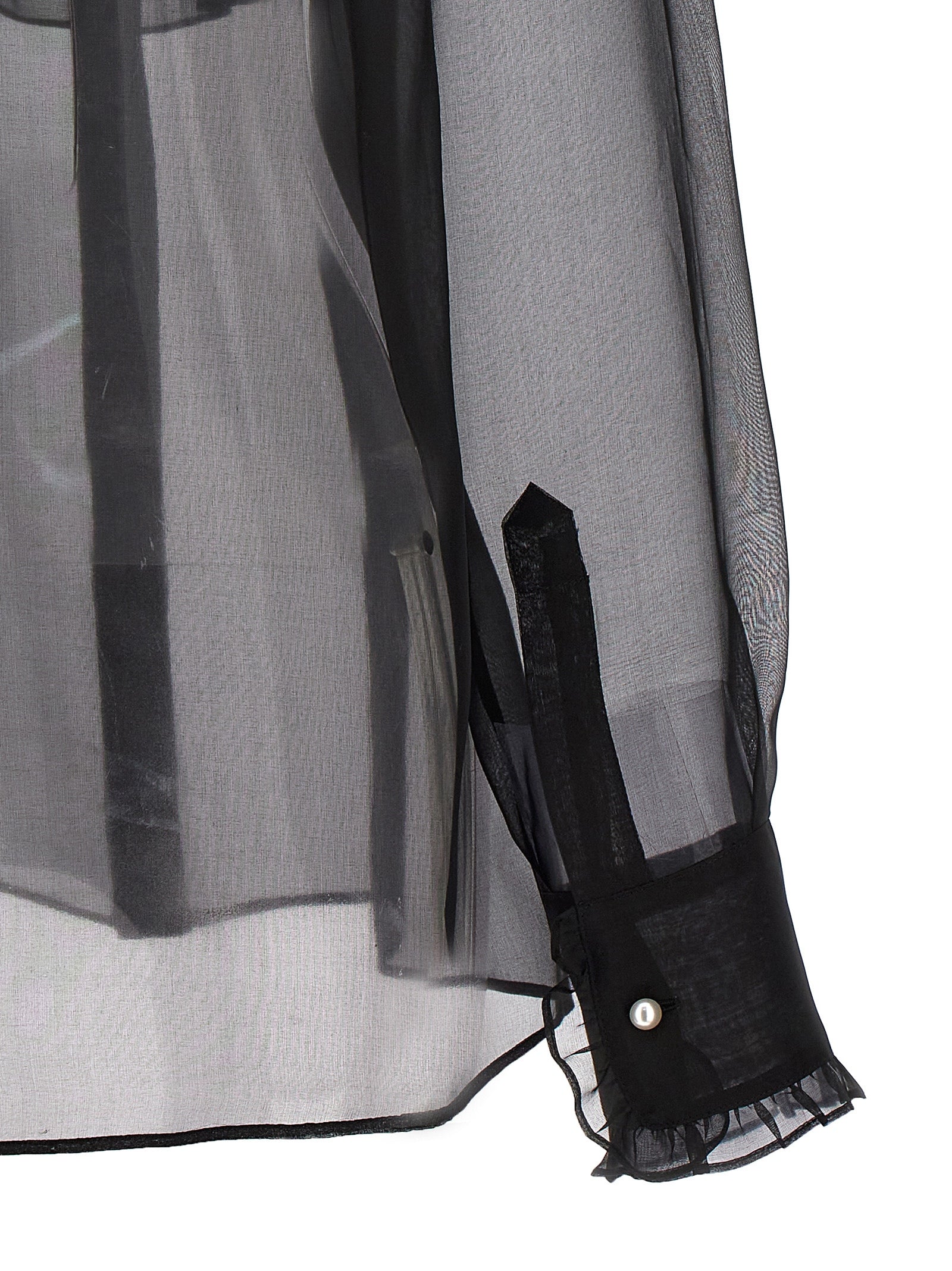 DOLCE &amp; GABBANA - DOLCE &amp; GABBANA - Plastron and ruffle shirt - Women’s Tops